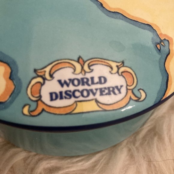 Tiffany & Co "World Discovery" World Trinket Dish Designed Tauck Copyright 2000 - Picture 2 of 8